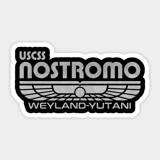 USCSS Nostromo crew tee Sticker by udezigns